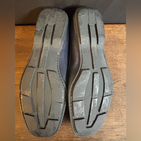 Salvatore Ferragamo Navy Men’s Leather Loafers Size 8.5 main image 13